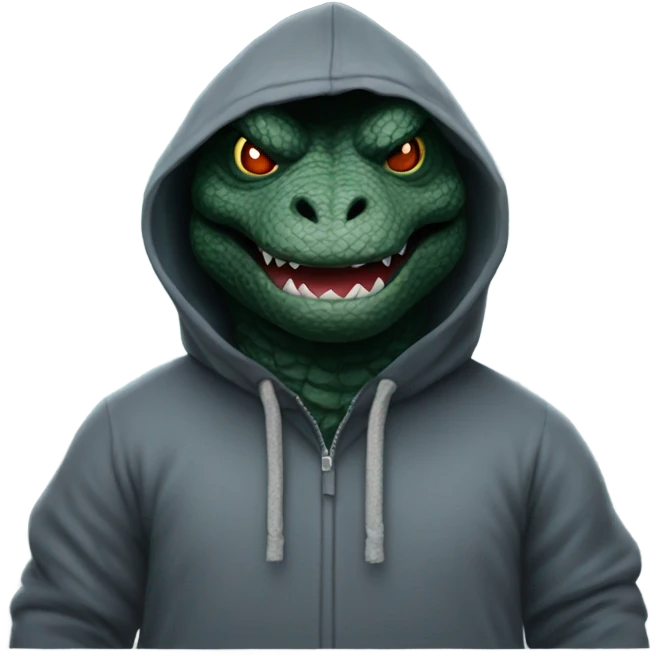 godzilla with a hoodie on emoji