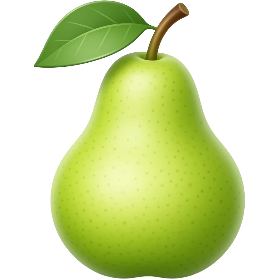 Green pear emoji