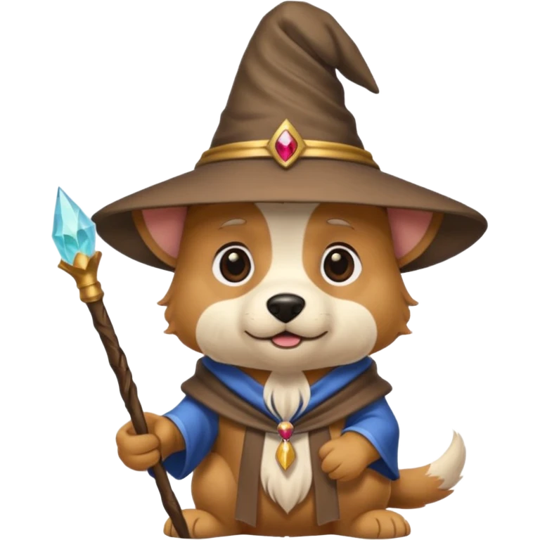 Dog wizard emoji
