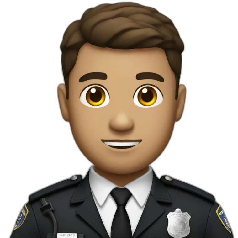 ls white police officer emoji