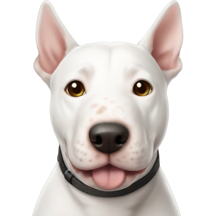 :Could you do one light brindled minanture bull terrier? I would appreciate it so much and it would be very nice to use an emoji of my dog Color is Brown and white emoji