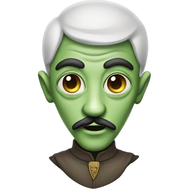 a medevial alien with a mustache  emoji