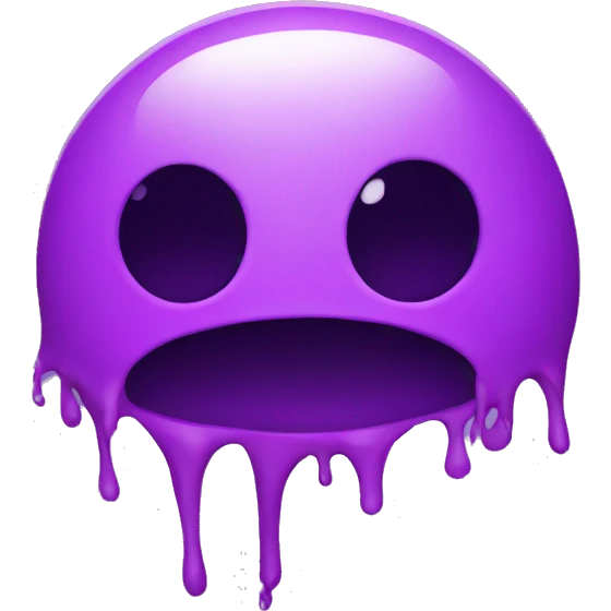 Purple splat emoji