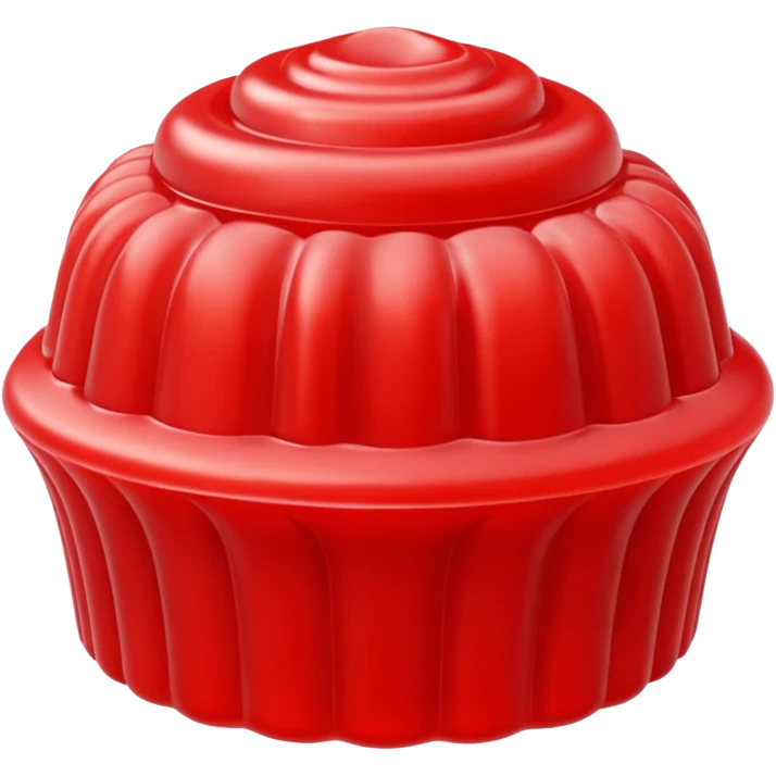 Fancy Gelatin mold red emoji