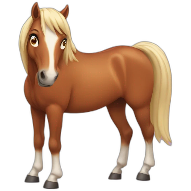horse in shock emoji