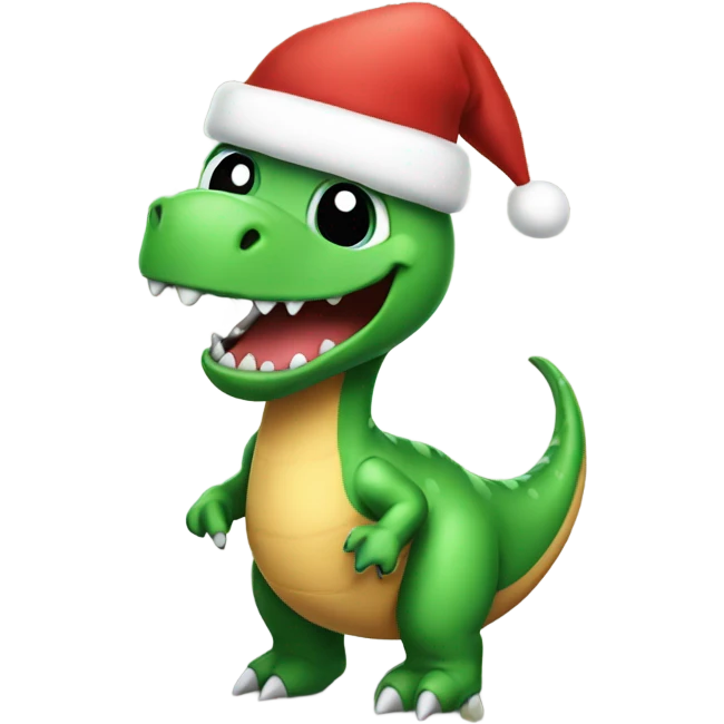 Happy Christmas dinosaur  emoji