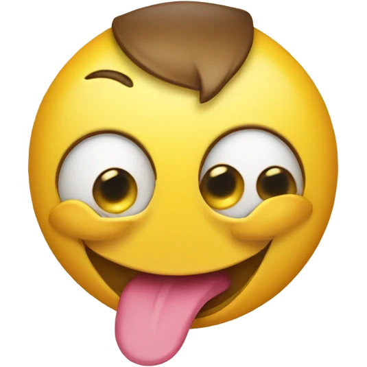 Emoji with tounge out emoji