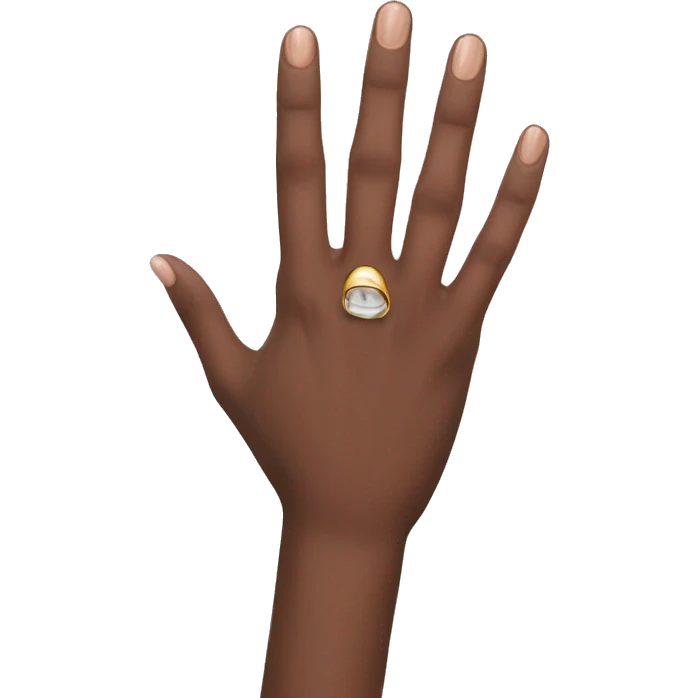 a ring finger with no ring on it  emoji
