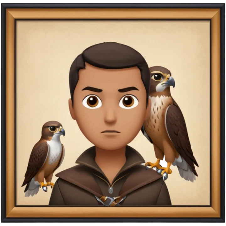 the falcon cannot hear the falconer emoji