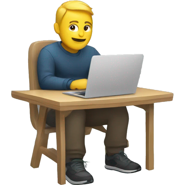 cybersportsman with laptop emoji