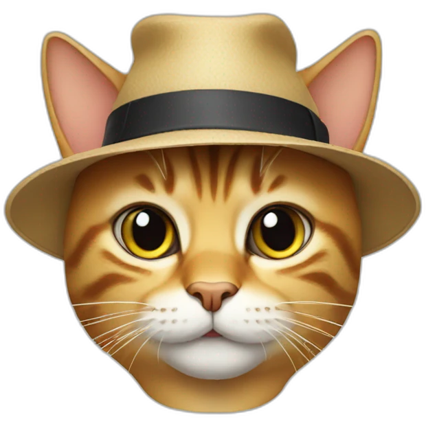 Cat with a hat emoji