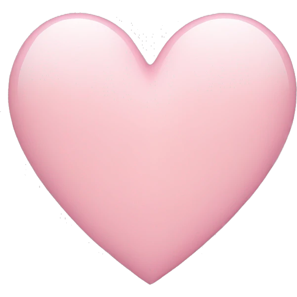 Light pink heart emoji