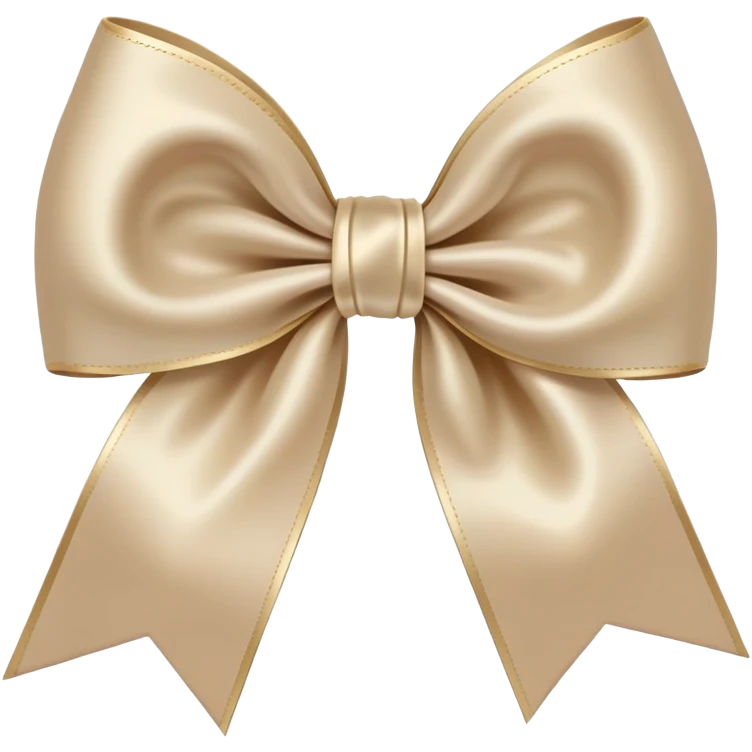 Light beige bow emoji