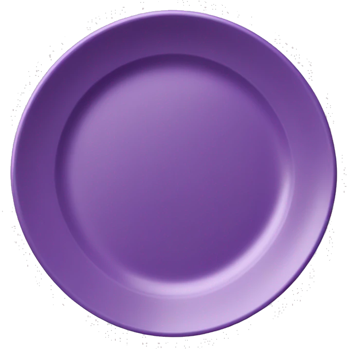 purple plate emoji