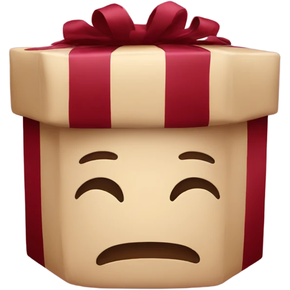 Burgundy present emoji
