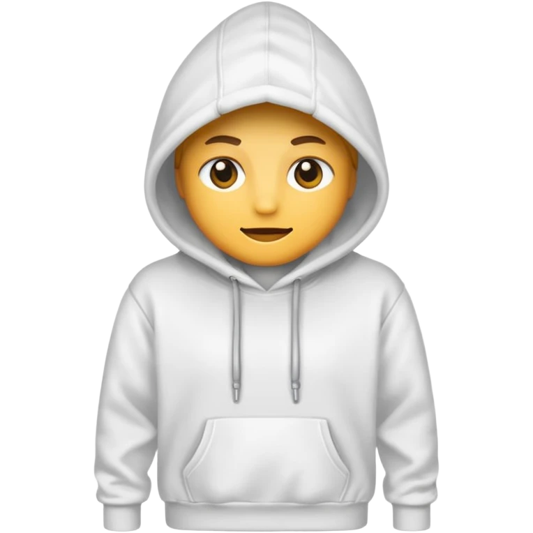 White hoodie emoji