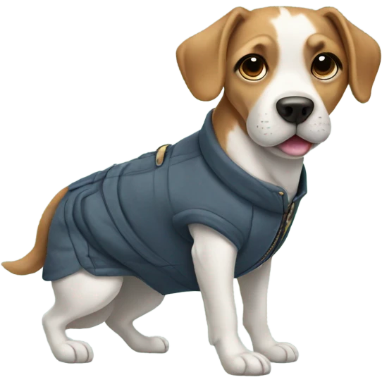Dog in clothes emoji