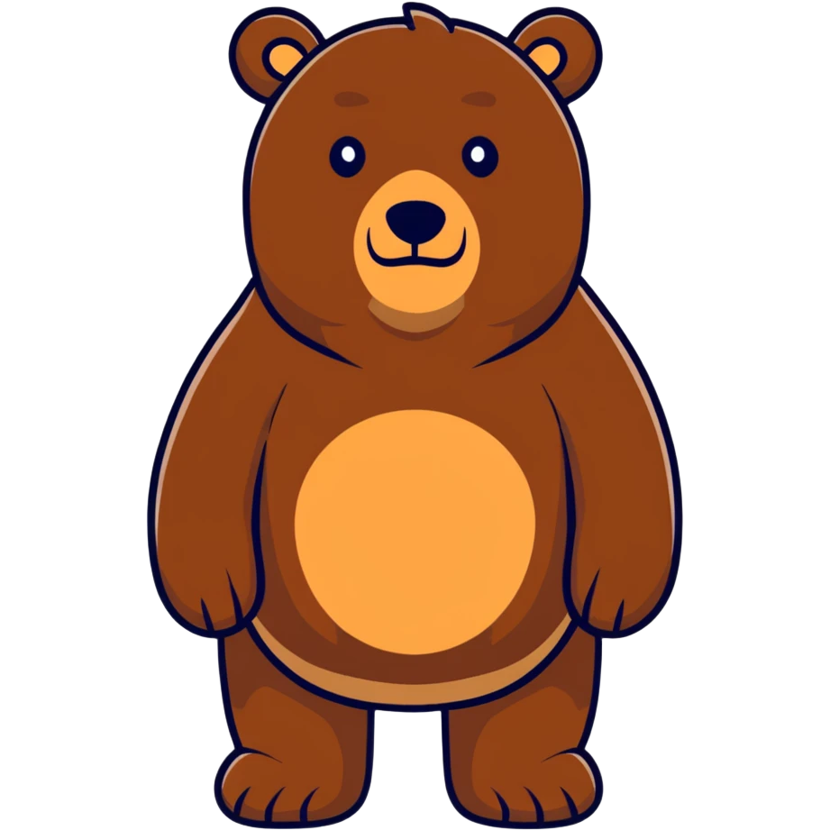 Russian grizzly bear emoji