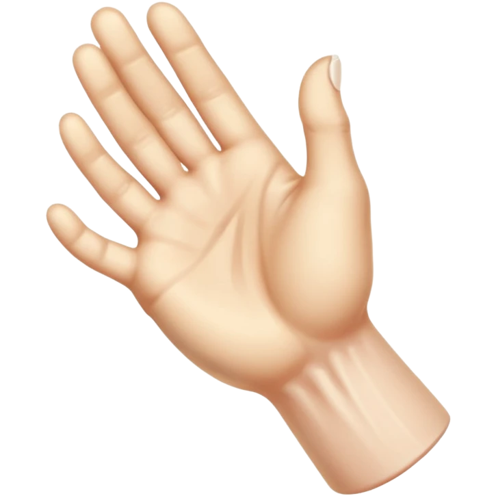 A hand wanking off a large hard cock emoji