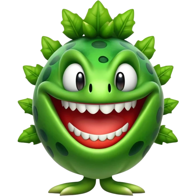 Petey Piranha, the Mario character, smiling emoji