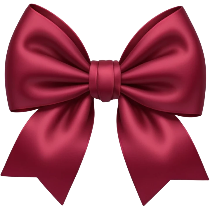 Maroon bow emoji