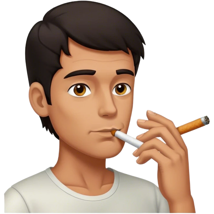 Guy smoking emoji