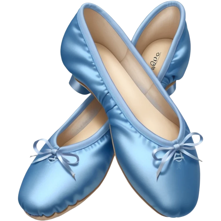 blue ballet pointe shoes with laces emoji