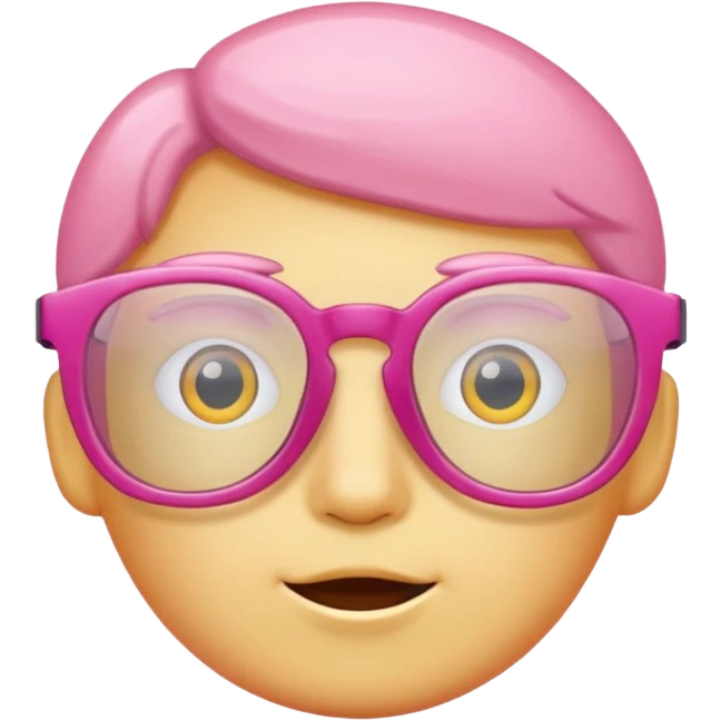  a barbie pink glasses emoji