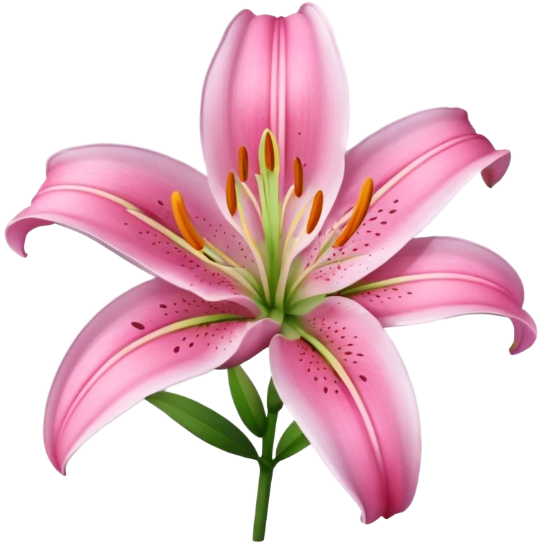 Pink Lily flower emoji