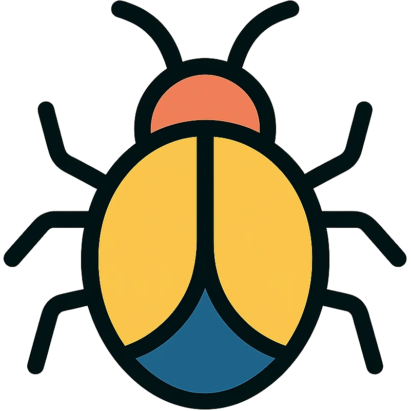 A bug with antenna and wings emoji