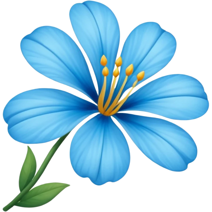 Flor de lirio azul cielo emoji