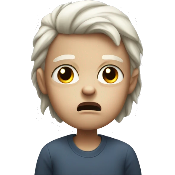 white child angry upset  emoji