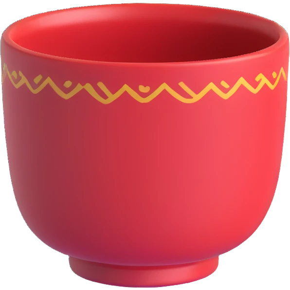 traditional Chinese tea cup with no handle, small porcelain cup emoji