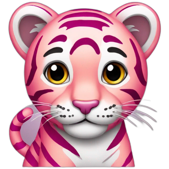 pink tiny tiger emoji