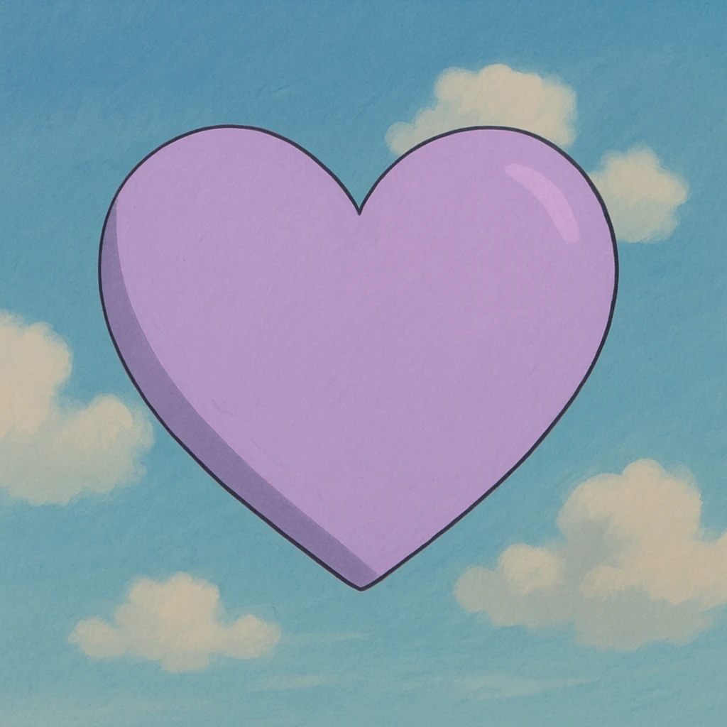 Light purple heart emoji