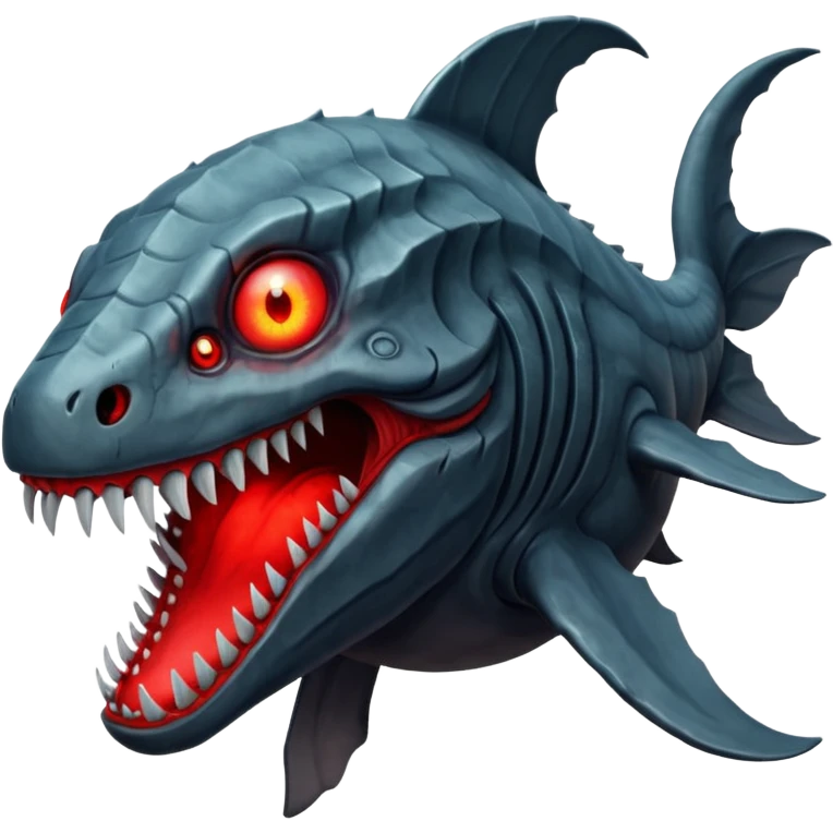 Leviathan – Massive scaled beast with glowing eyes. emoji