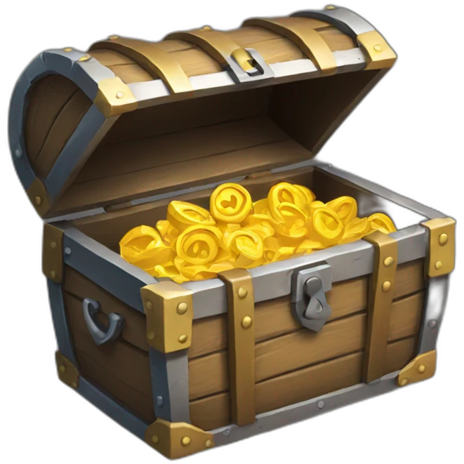 an empty treasure chest emoji