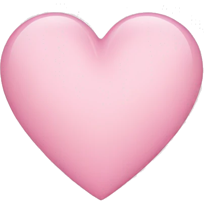 light pink heart emoji