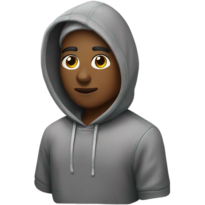 Ashy wearing a hoodie emoji