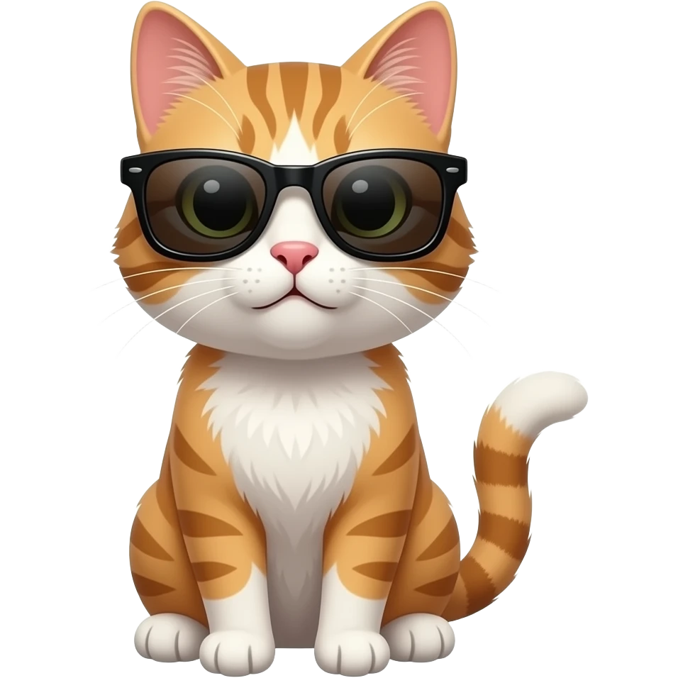 Cat wearing sunglasses emoji