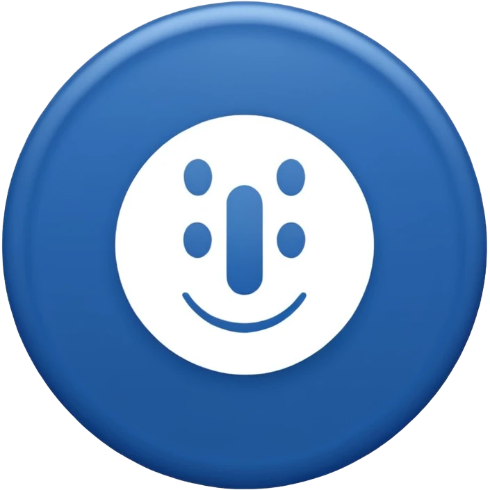 "Símbolo no formato de círculo, fundo sólido na cor azul oficial do Instagram (#0095F6), com um check branco nítido e alinhado no centro. Estilo minimalista, sem sombras, exatamente como o selo de verificação do Instagram." emoji