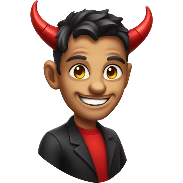 Flirty smiley devil  emoji