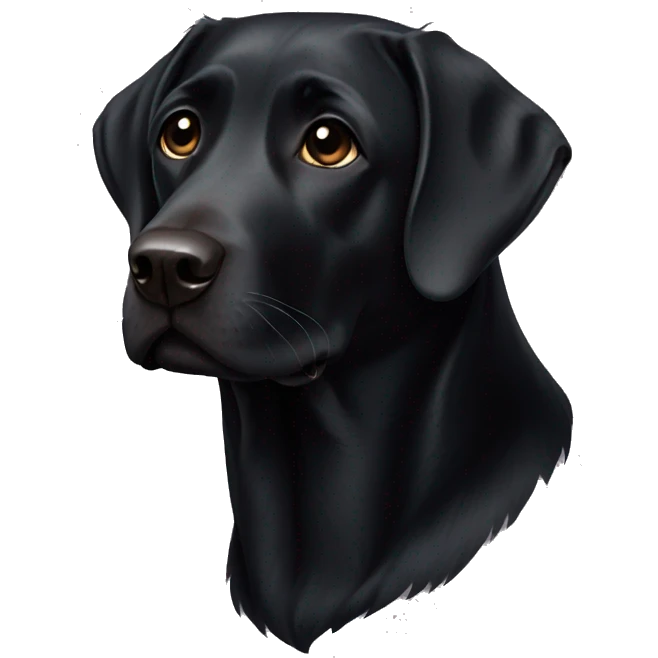 Black Labrador  emoji