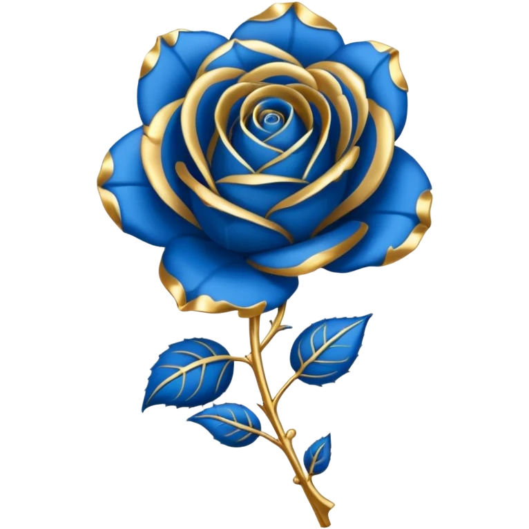 Blue rose award emoji