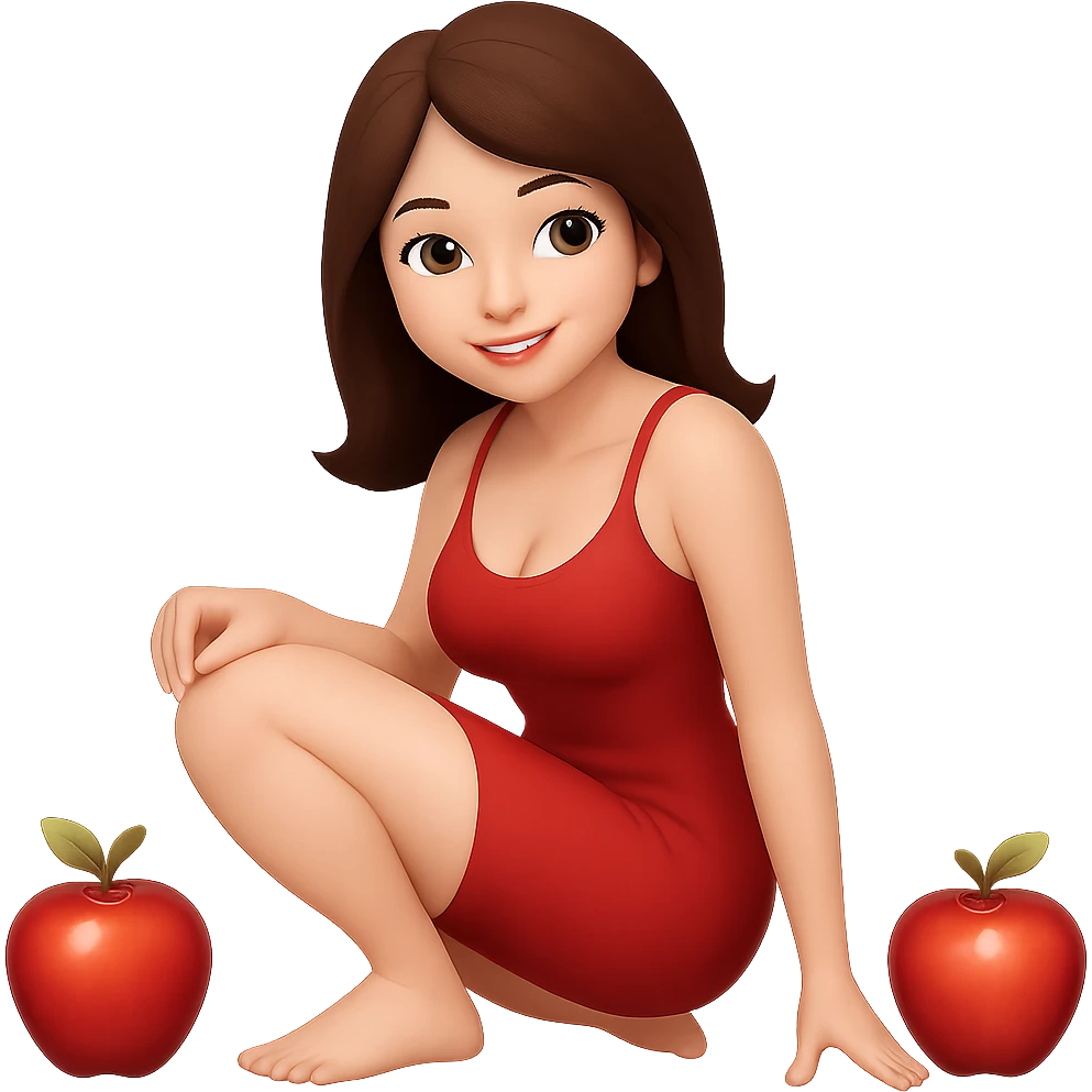 Change hair color to brunette, keep all other features the same, SFW, no background emoji