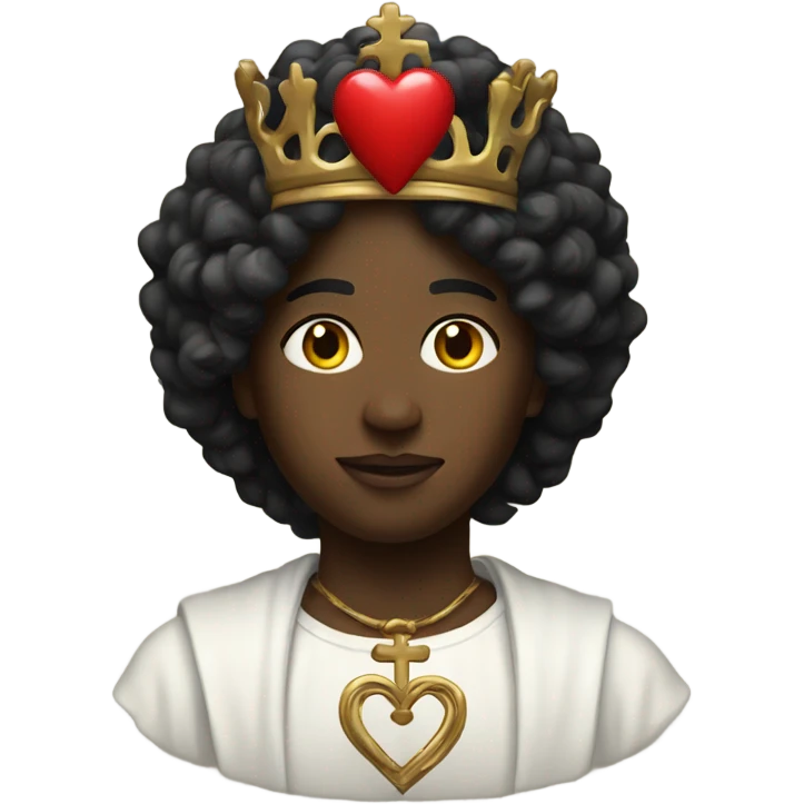 black sacred heart emoji