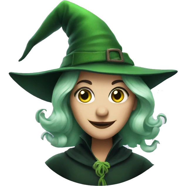 Green witch from wicked  emoji