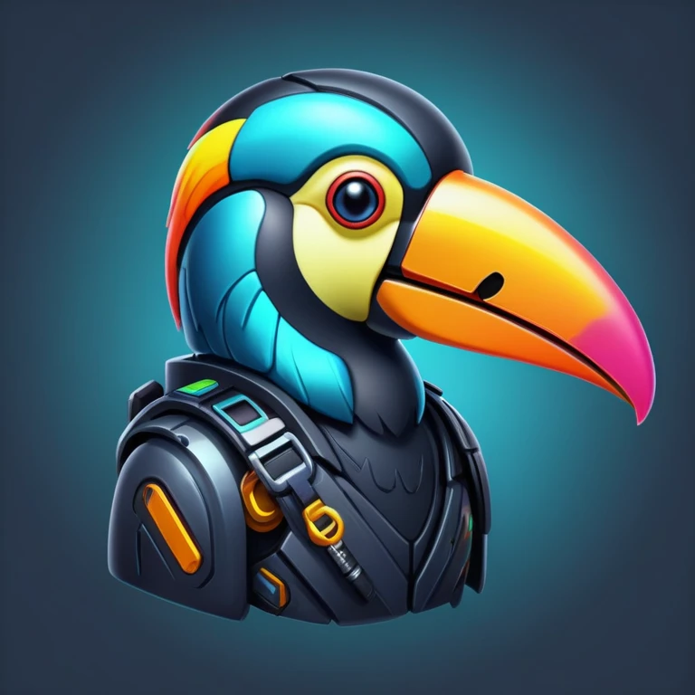 cyperpunk toucan  emoji