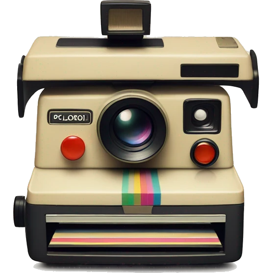 vintage polaroid camera emoji