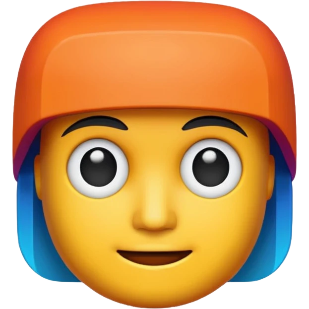Pixels head photo emoji